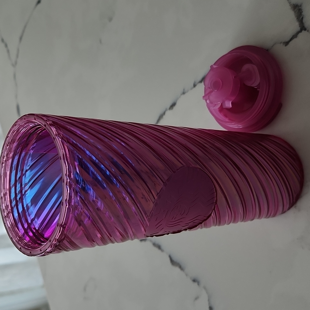 Starbucks PINK "Sangria" Spiral Siren Logo 16 oz.